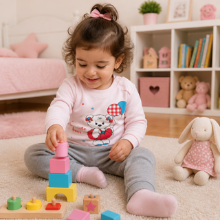 پیراهن و شلوار خرس بادکنکی