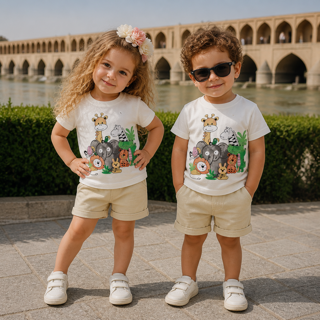 تیشرت شلوارک حیوانات